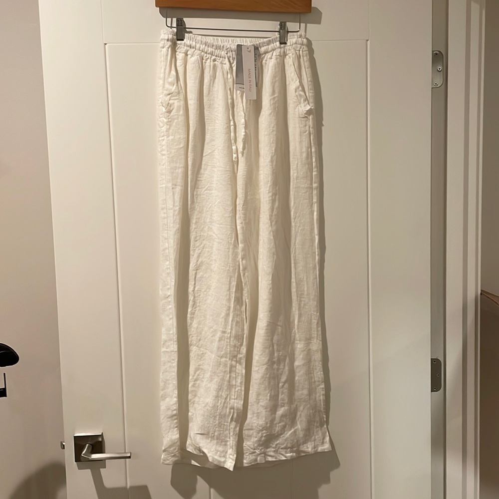 Aquavita Wide Leg Linen Pant NWT